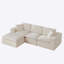 Canapé moderne en nuage de chenille, librement combinable, confortable pour s'asseoir-582604267