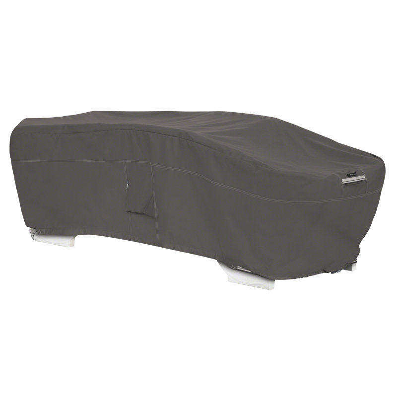 Housse pour chaise longue Khalil, H 20 po x l 29 po x P 77 po, Taupe foncé