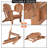 Folding Adirondack Chairs Set Of 2 With Cushion, Hdpe Oversized Patio Chair Weather Resistant-103555377