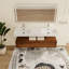 Ensemble de meuble-lavabo double 60 po avec plateau en résine Elsar-879706187-879706185