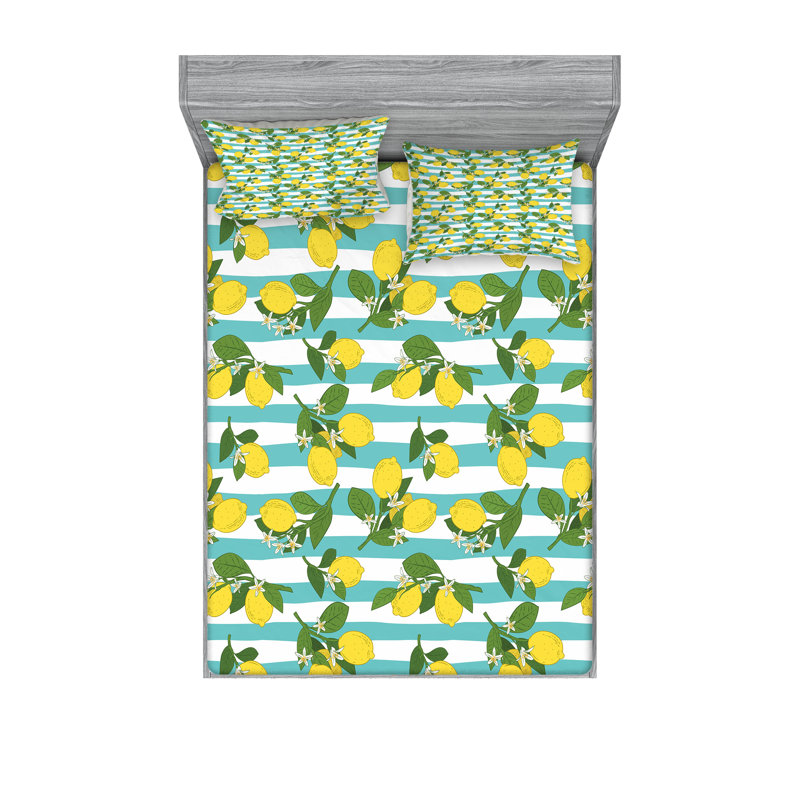 Drap-housse et coussin décoratif Ambesonne, Cal King Sheet Set + 5 Additional Pieces