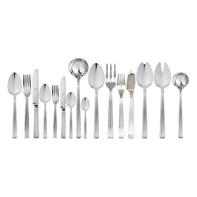 Sole 126 - Piece Stainless Steel Flatware Set - Service for 12