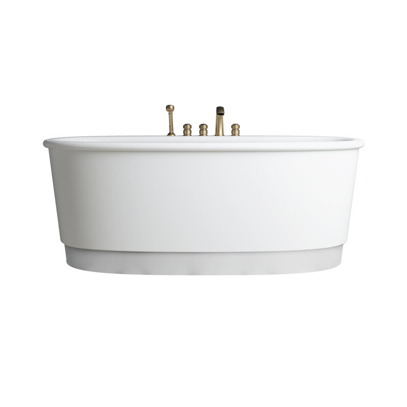 Holiday 69.25'' L Freestanding Soaking Bathtub