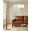 Lampe sur pied arquée en bois massif 81 po avec ampoule DEL à intensité variable Everly Quinn Quelia-1061958074-1061957189