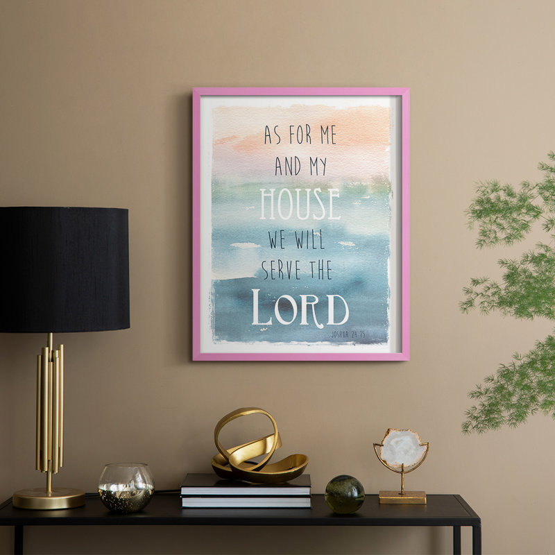 «Me and My House», reproduction encadrée - bois massif, H 30 po x l 24 po, Rose