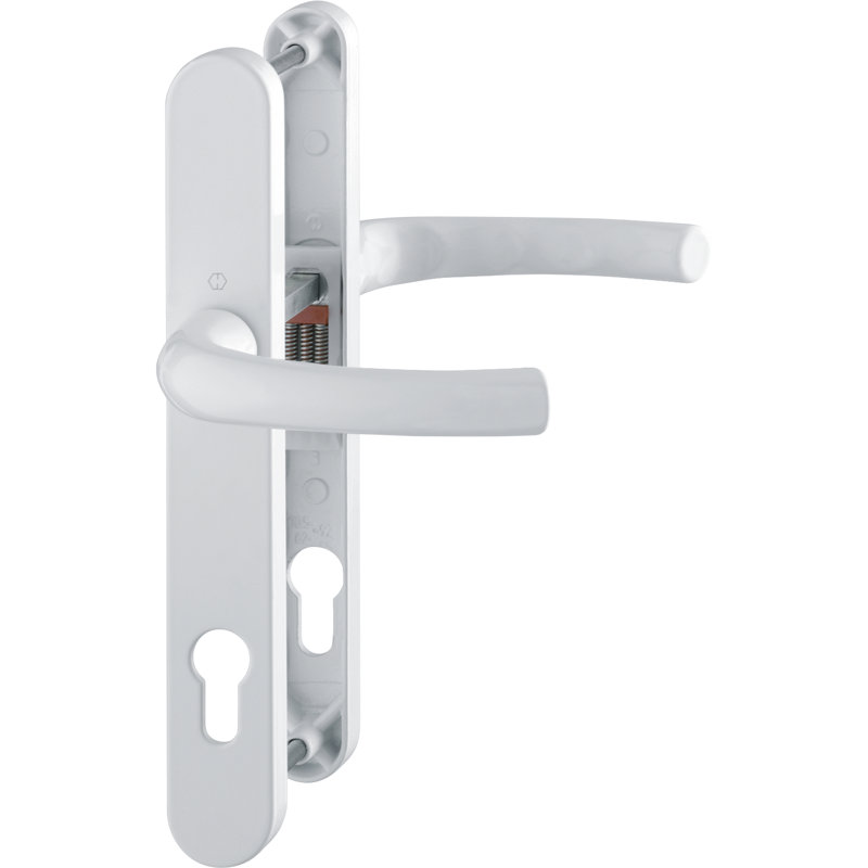 Keyed Right Hand Door Handle, Diamond White