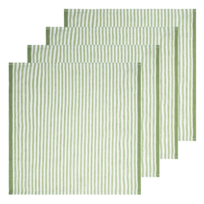 Adamsburg Linen Striped Square Napkin