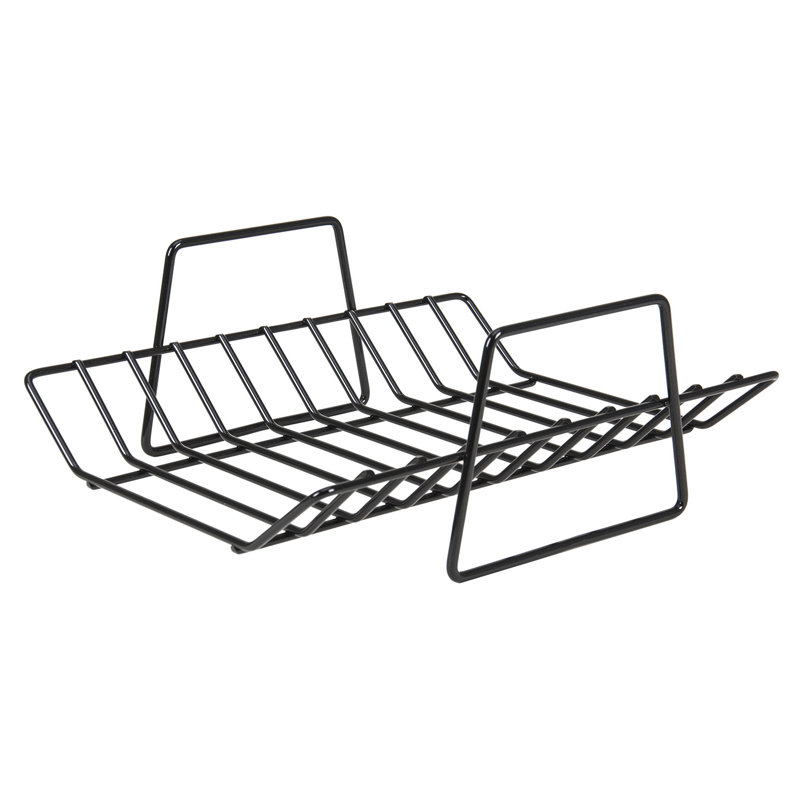 Silver Steel Nonstick Roasting Pan with Rack and Handles