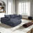 Boneless L-shaped Modular Foam-filled with Spring Support Simple Living Room Sofa-1210402996