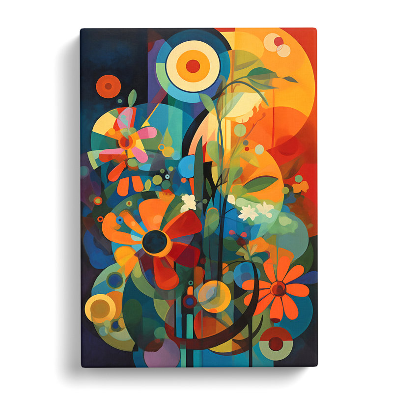 Weisser Flowers Constructivism Vol.2 - Wrapped Canvas, 50cm H x 35cm W x 3cm D