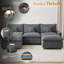 Canapé d'angle modulaire en forme de U de 108 pouces de large avec 2 poufs-1841987108