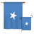 Drapeau de polyester vertical décoratif 2 côtés somalie of the world