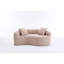Canapé modulaire courbé en S: double profondeur-1908984959