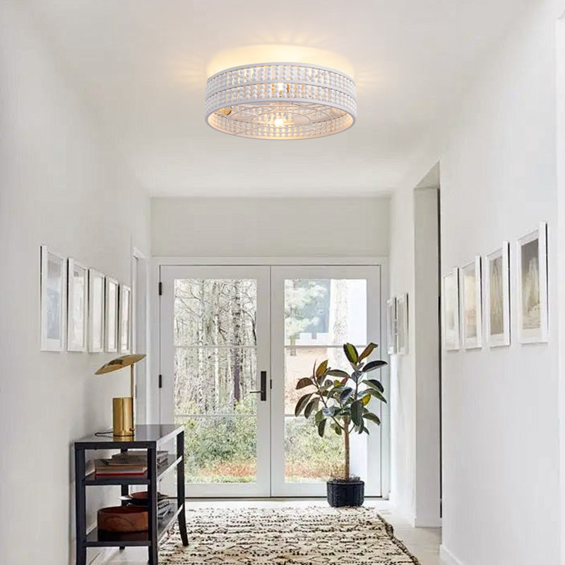 Ventilateur de plafond 20 "avec lumières Boho
