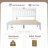 Moriel Full Platform Bed Frame - MOB-40-F with Solid wood Headboard & Footboard, Center Metal Legs, Heavy Duty Slats Support, Easy Set Up, Anti-Slip, No Box Spring Needed, Classic White Oak-1106258276-1106258275