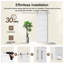 Porte de grange coulissante en bois manufacturé 5-Lite avec quincaillerie d'installation nickelée (aucun assemblage requis)-118589962-120331277