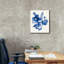 Art mural sur toile Epic Graffiti «Contemporary Blooms Blue 4 V2» par Shirley Novak-103919593