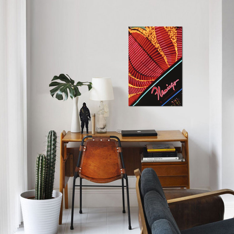 « néon marquee », reproduction de photo sur toile, H 12 po x l 8 po x P 0,75 po, Toile tendue, Pas de tapis