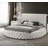 1Pc Unique Round Plush Velvet Button-Tufted Detailing Storage Bed-1805405859-1805405858