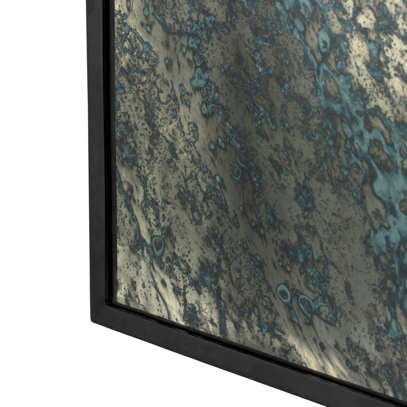 Acid Wash Flat Metal Wall Mirror