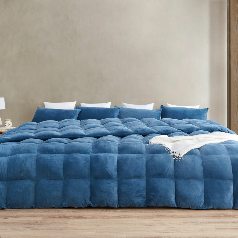 Thickest Comas Inducer Wow It's Thick Comforter Set, Alaskan King Comforter + 4 King Shams, Blue