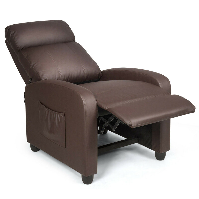 Fauteuil inclinable standard standard de 27 po Bernaldo, Similicuir brun
