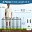 No Dig Metal Garden Fence – Rustproof Border for Small Dogs, Rabbits, Flower Beds & Lawn Edging – Black-716329230-717904714