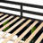 Full Size Wooden Frame Material Loft Bed Frame With Desk, Shelves, With Led Lighting Function Lights, With Usb Charging Function Ports And Pegboard, In Black Finish+Green-1071171371