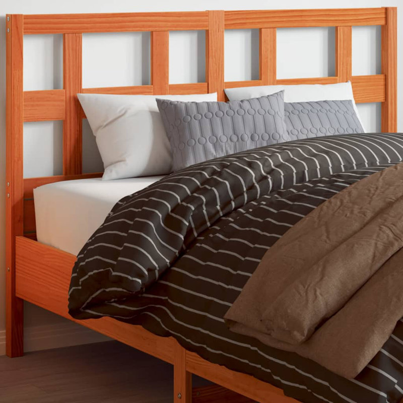 Eslettes 135 Solid Wood Headboard, 100cm H x 206cm W x 4cm D, Natural