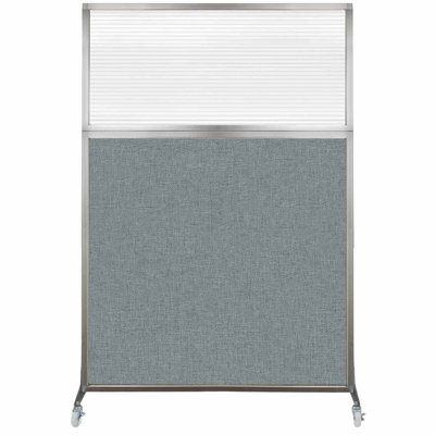 Hush Screen Office Partition - Clear Fluted Window