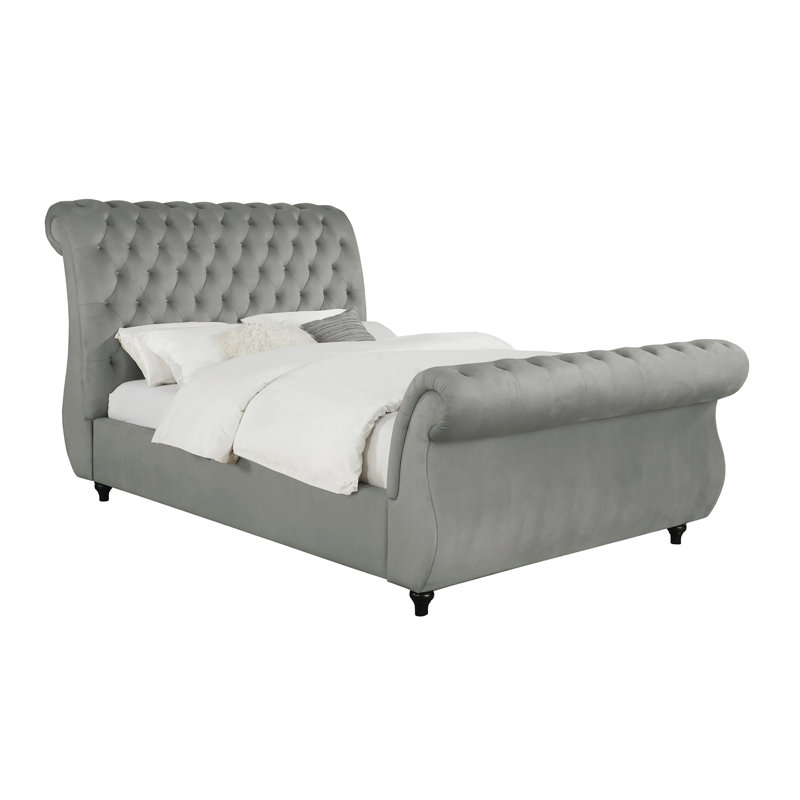 Lit-bateau tapissier Mansoor, Grand