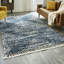 Tapis bleu / gris / blanc à poils longs Knupp-646530117