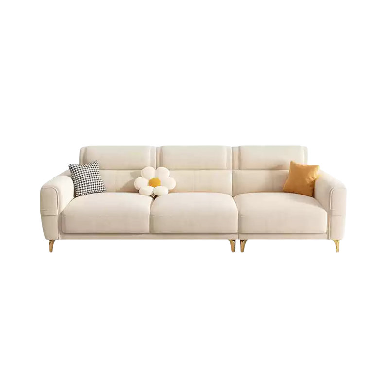 Canapé en flanelle moderne et confortable, H 32,28 po x l 98,42 po x P 36,22 po, 4