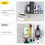 Longstreet Adhesive Stainless Steel Shower Shelf-2087708579