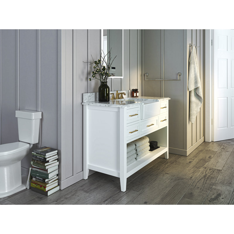 48'' W Single Vanity, White