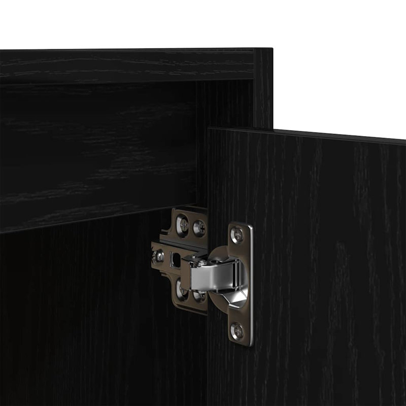 Wall-Mounted Bedside Cabinet 38X34x40 Cm, Black, 1