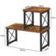Ensemble de 2 tablettes de rangement autoportantes empilables Brown-752713928