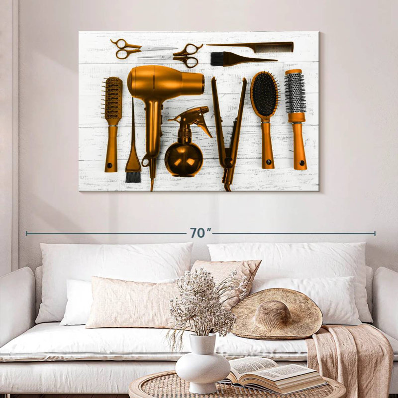 Salon de coiffure Shuttleworth Golden Tools, H 32 po x l 48 po