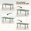 Table d'extérieur en aluminium 83 po