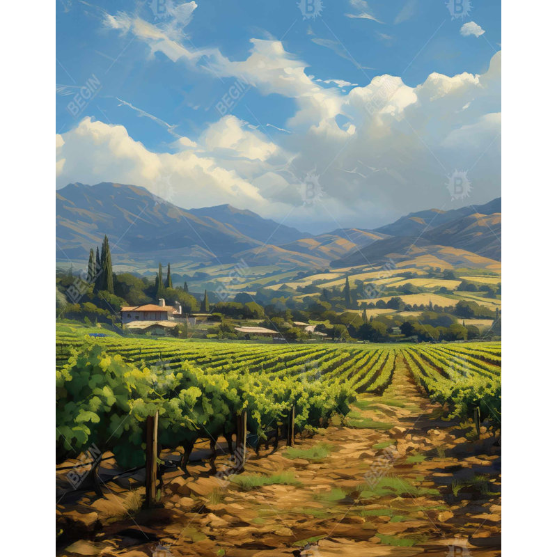 Exotic Farm Print On Canvas