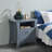 Colt Gray Finish Accent Table