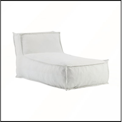 Pouf extérieur Ramona, ensemble de 1, pour se détendre sur une terrasse, un balcon ou dans un jardin.