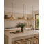 6.5 in. H Rattan Scalloped Pendant Shade