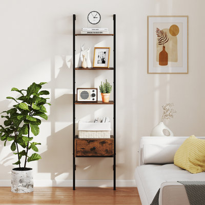 178cm H x 43cm W Metal Ladder Bookcase