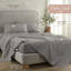 Whisper Organic 100% Organic Cotton Sheets Full Size - Gots Certified Organic Bed Sheets With Deep Pocket & Breathable And Cozy Sateen Weave Gets Softer With Each Wash - Luxury 3 Piece Set (Full Dark Grey)-117278035-117532783
