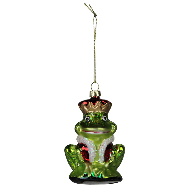 Ornement grenouille, verre