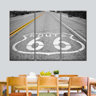 " Route 66 Open Road " by L. C. Sutton Creations 3 - Pieces