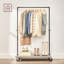 Durand 104.5cm Rolling Industrial Pipe Clothing Rack-109535891