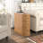 Sofa End Table With 3 Drawers, Narrow Arch Side Table With Storage, Slim Nightstand-9250482