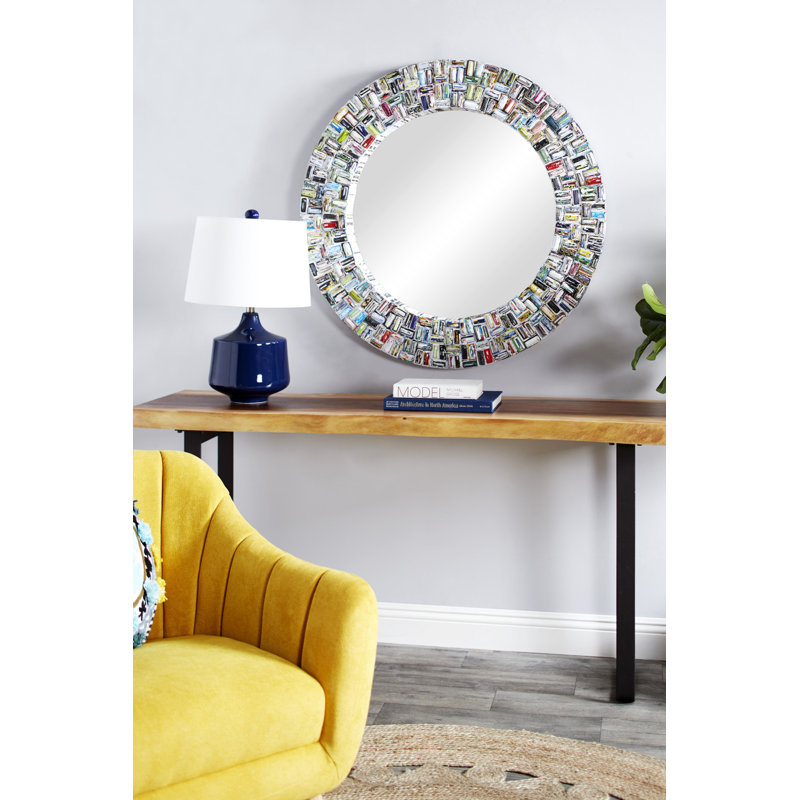 Cate Cardboard Circle Wall Mirror